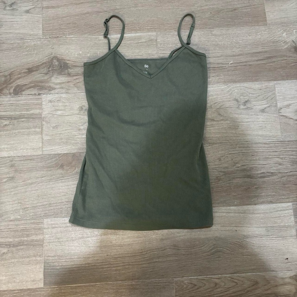 SO Women's Camisole in Dark Green Y2K layering piece